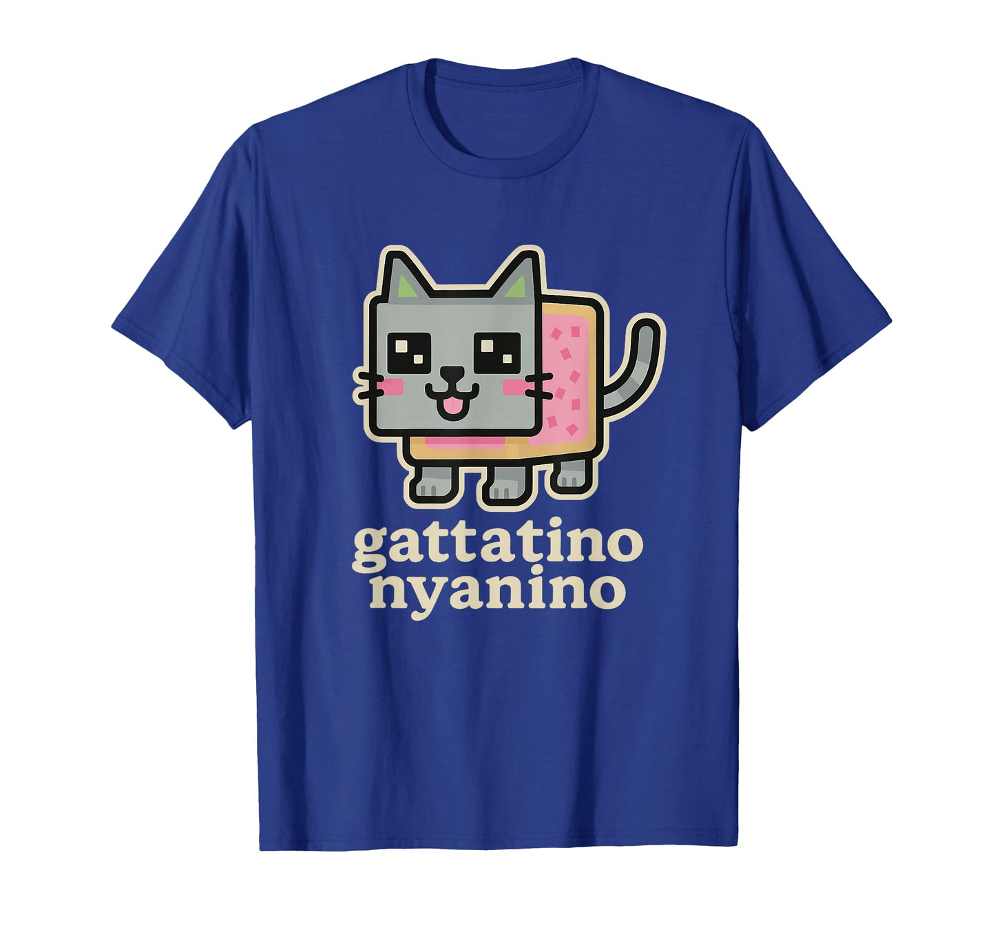 Gattatino Nyanino - Funny Cat Brainrot Gamer Teen Kids Meme T-Shirt