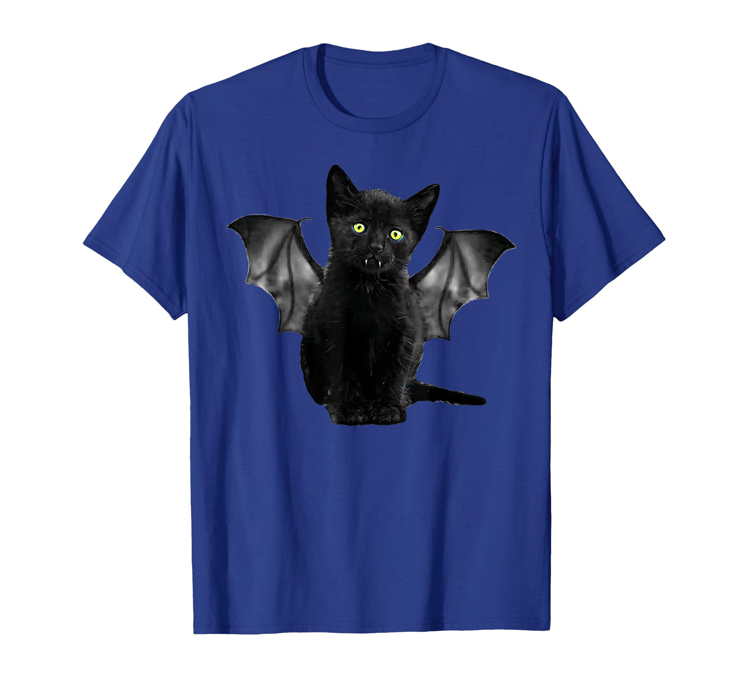 Halloween Batcat Black Cat Kitten Bat Funny Design T-Shirt