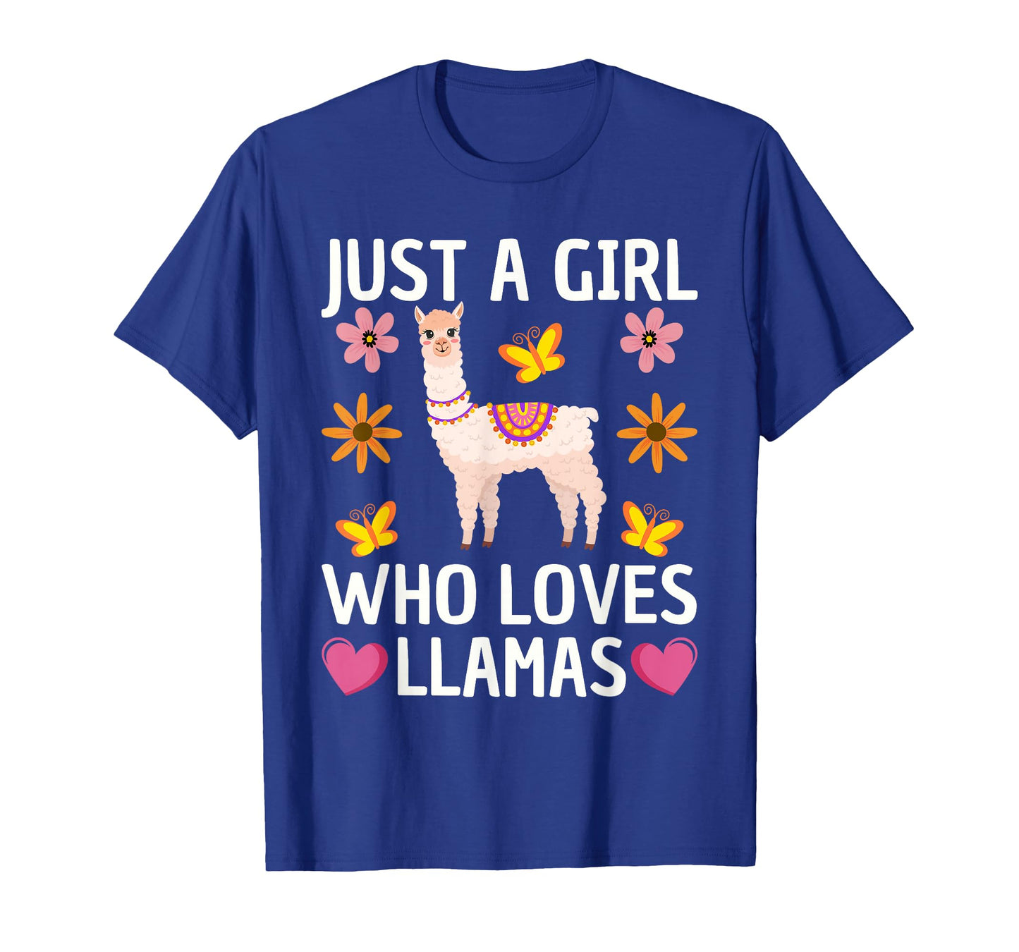 Cute Llama For Women Girls Farming Llama Lovers Alpaca Farm T-Shirt
