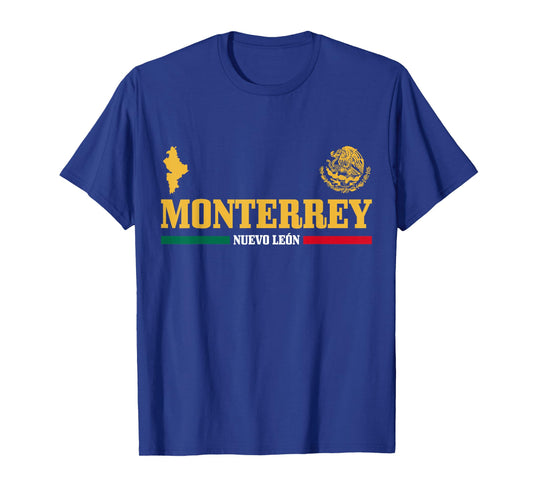 Monterrey Nuevo Leon Mexico Pride Mexican Flag T-Shirt