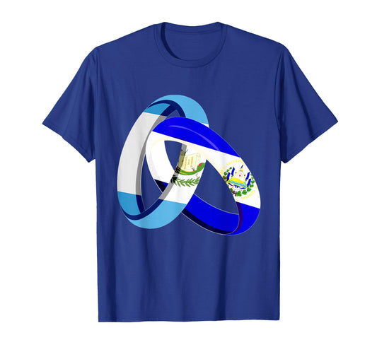 Guatemala Flag El Salvador Grown Ring Marriage Wedding T-Shirt