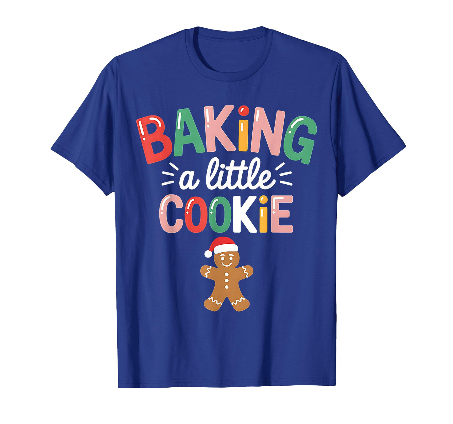 Cute Christmas Baking A Little Cookie Reveal Tee T-Shirt