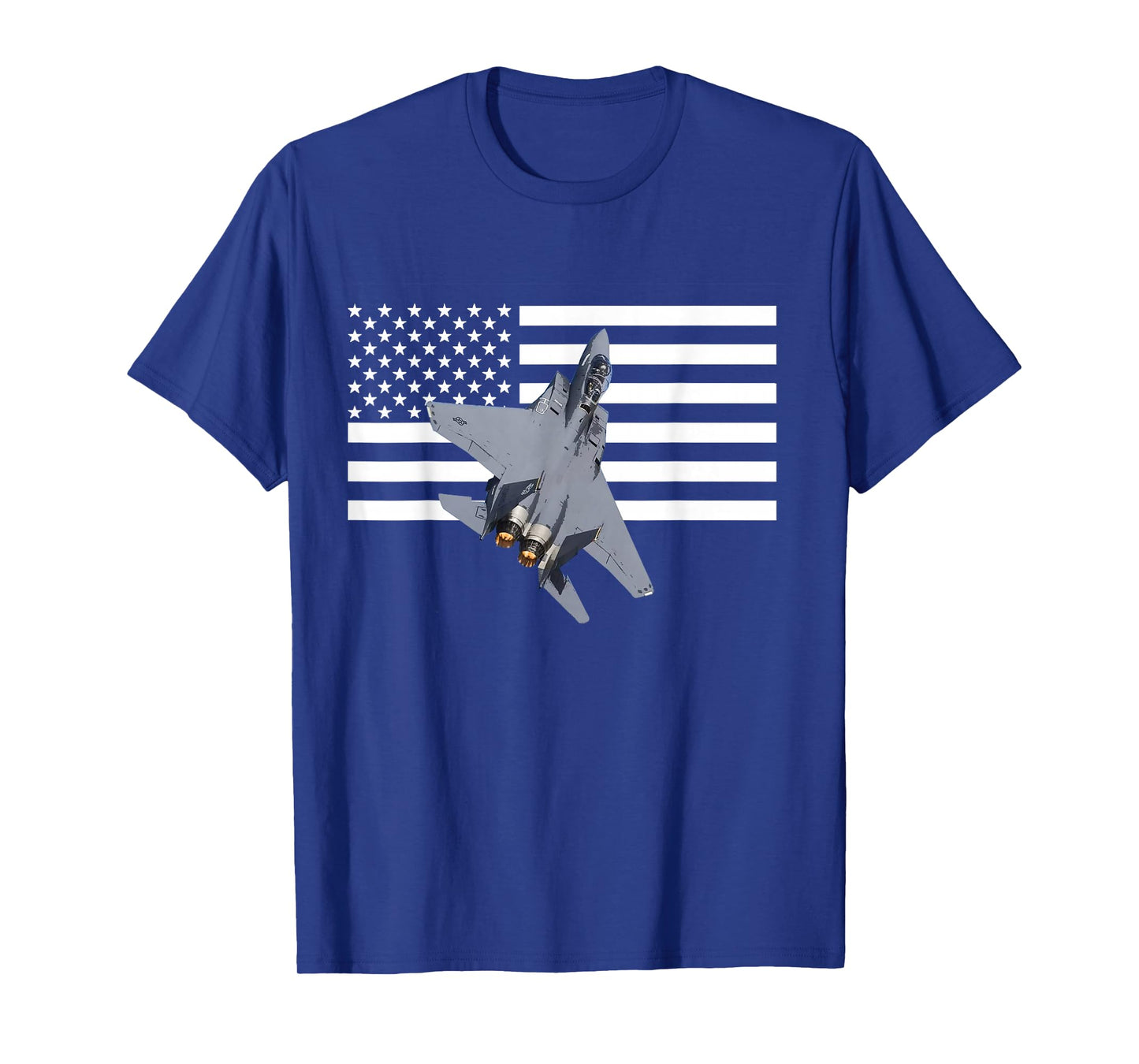 F-15 Eagle US American Flag T-Shirt