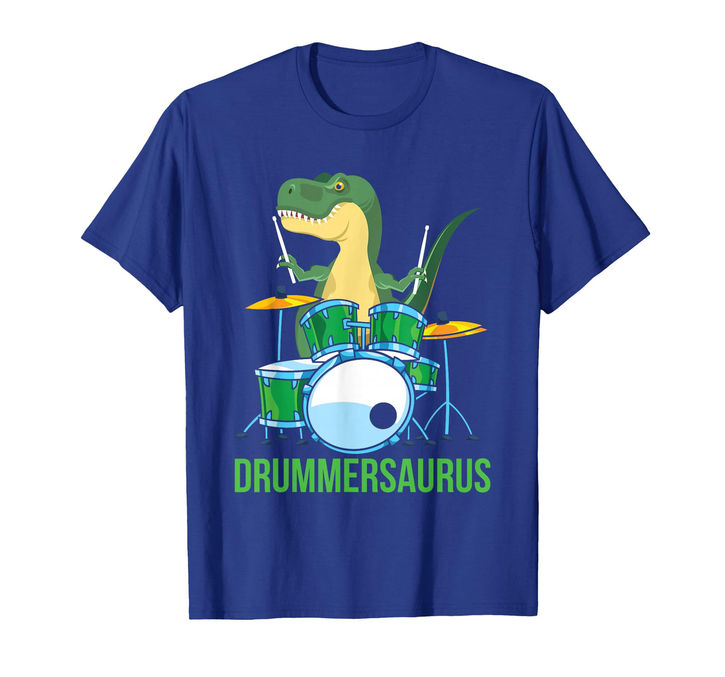 Funny T Rex Percussion Drummersaurus Drummer Boys Gift Drums T-Shirt