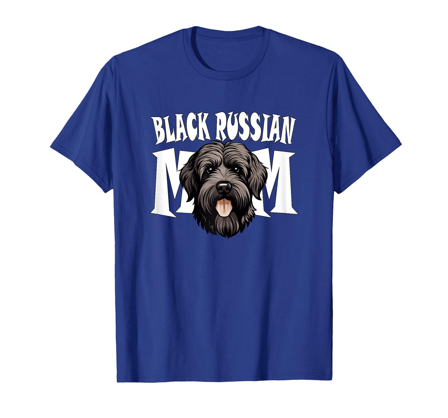 Black Russian Terrier Mom Cute BRT Dog Mother Women T-Shirt