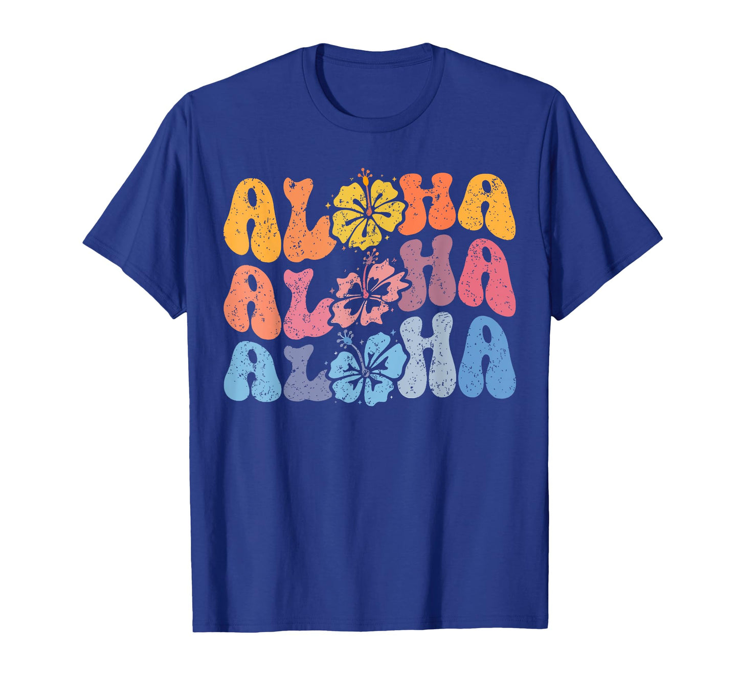 Aloha Hawaiian Summer Vacation Shaka Hibiscus Kids Girls T-Shirt