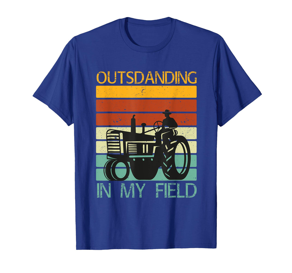 Funny Puns Outstanding in My Field Farms Tractors T-Shirt