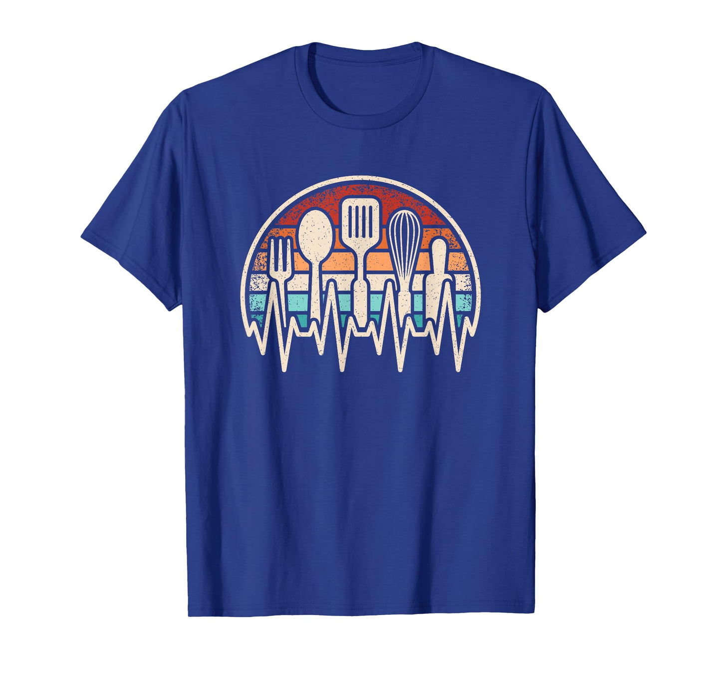 Cooking Heartbeat Funny Chef Retro Cook Men Boys T-Shirt