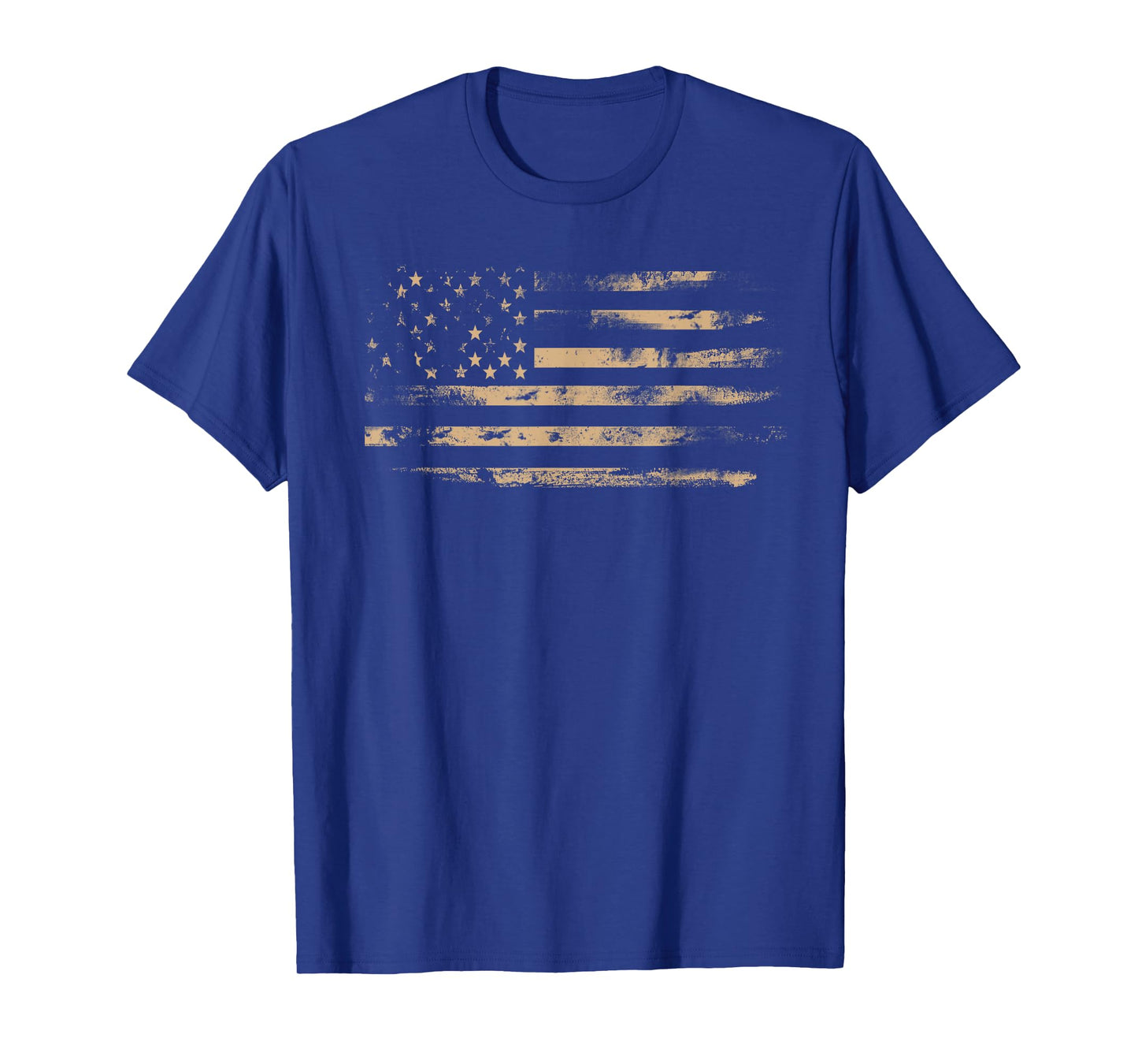 Distressed American Flag Shirt Vintage USA Flags Patriotic T-Shirt