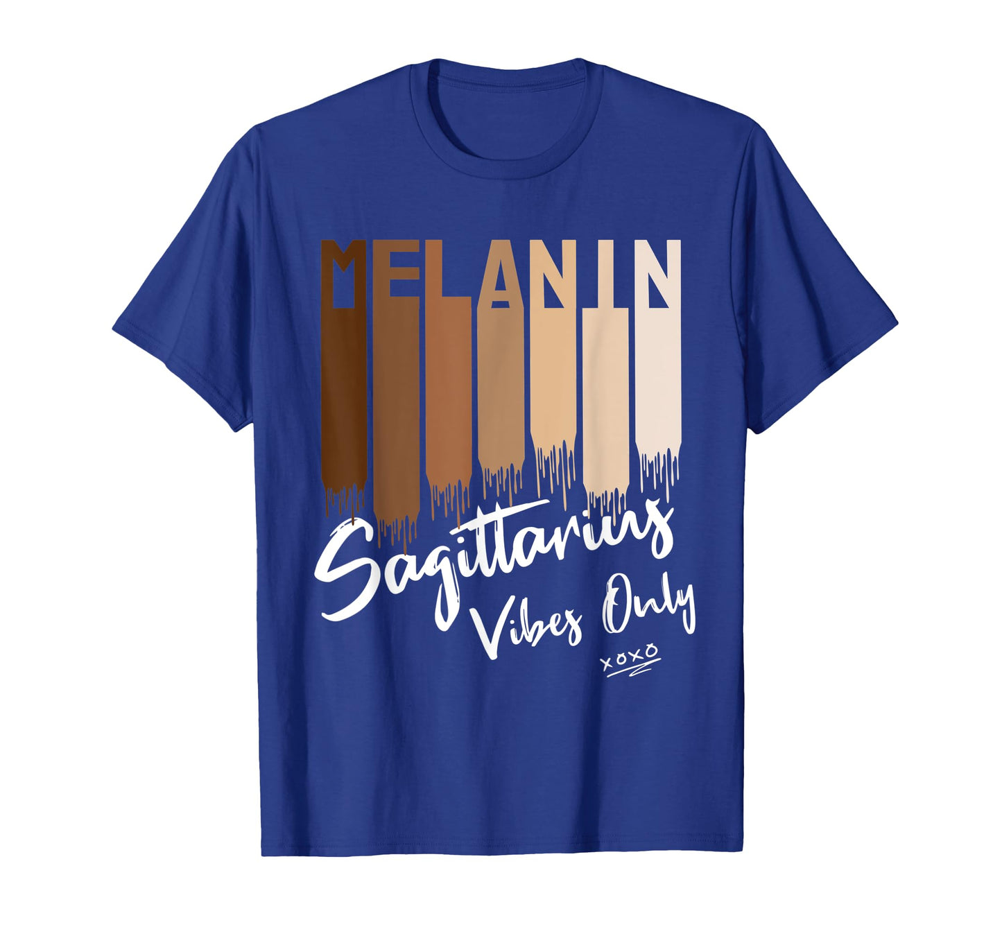 Melanin Sagittarius Vibes Only Zodiac Sign for Black Women T-Shirt