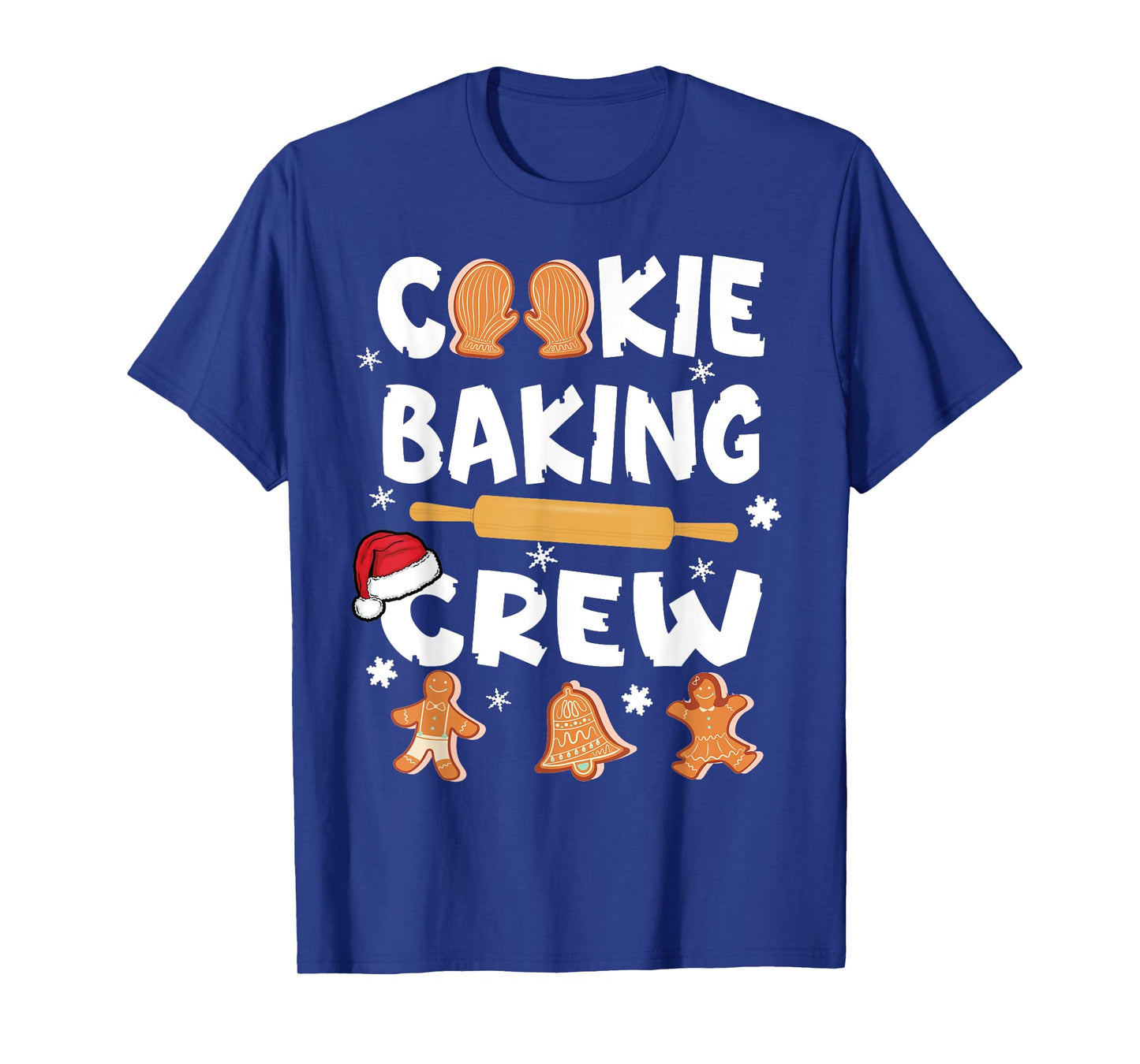 Cookie Baking Crew Funny Christmas 2022 Gingerbread Kids Tee T-Shirt