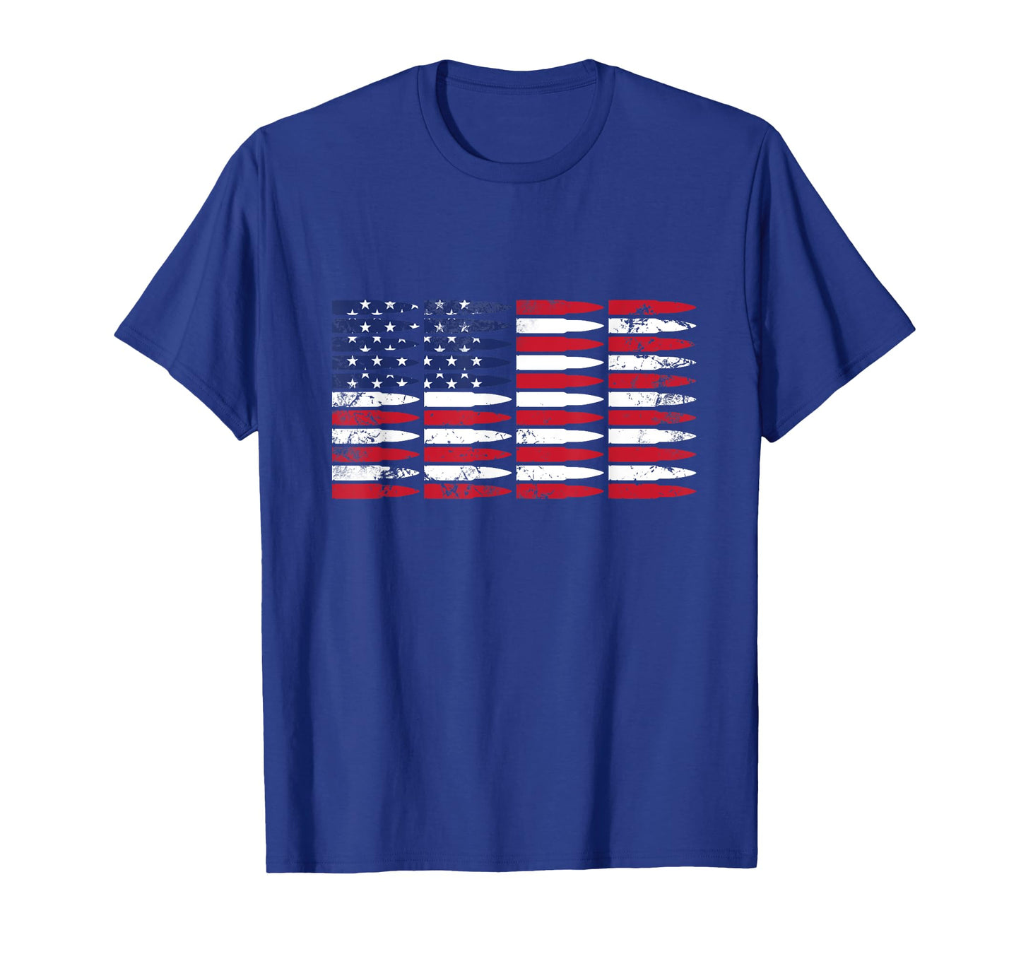 Pro Gun American US Flag Bullets Banner America 4th of July Women Men T-Shirt