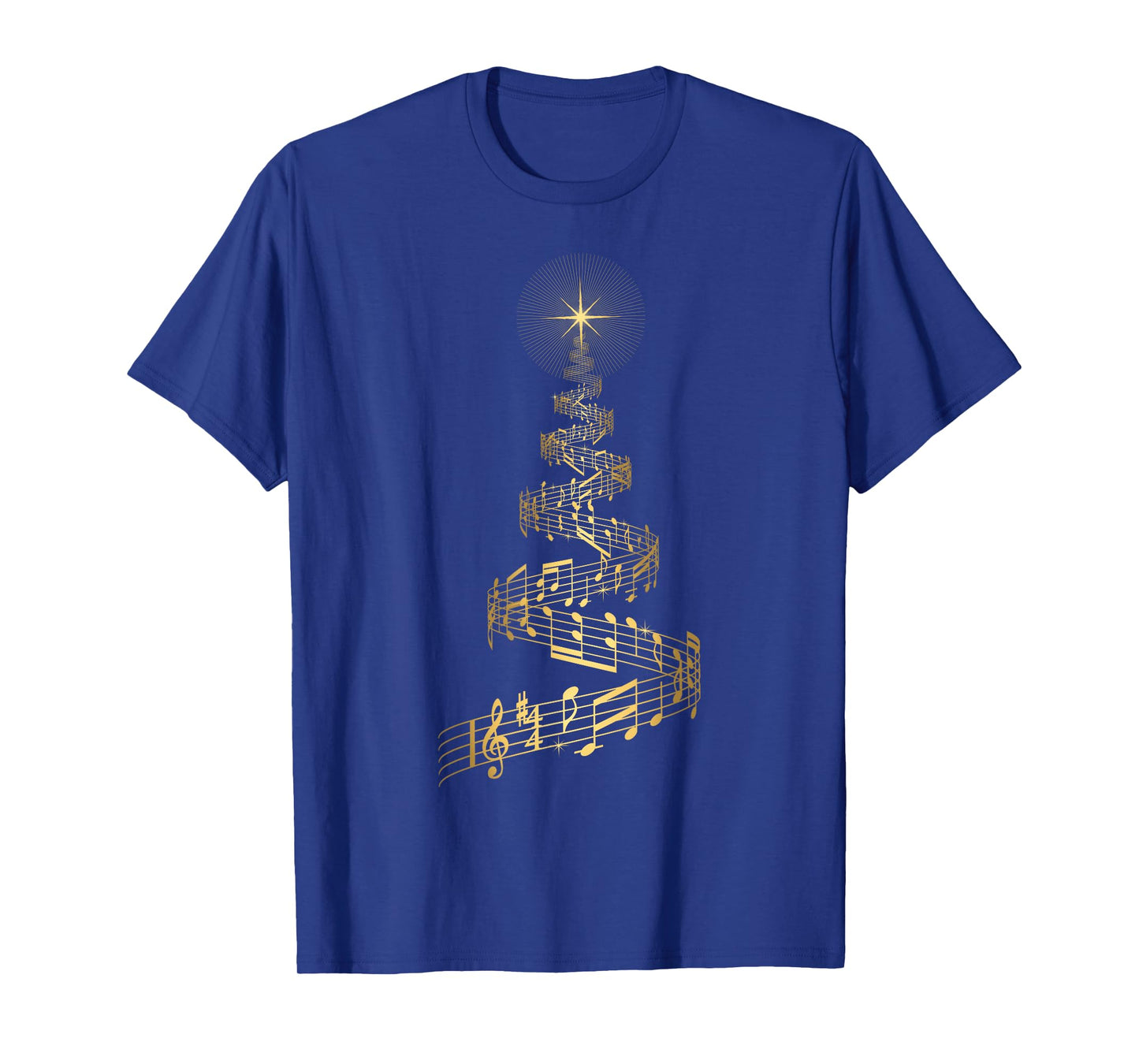 Christmas Tree Music Notes T Shirt Musical Xmas Tree Gift T-Shirt