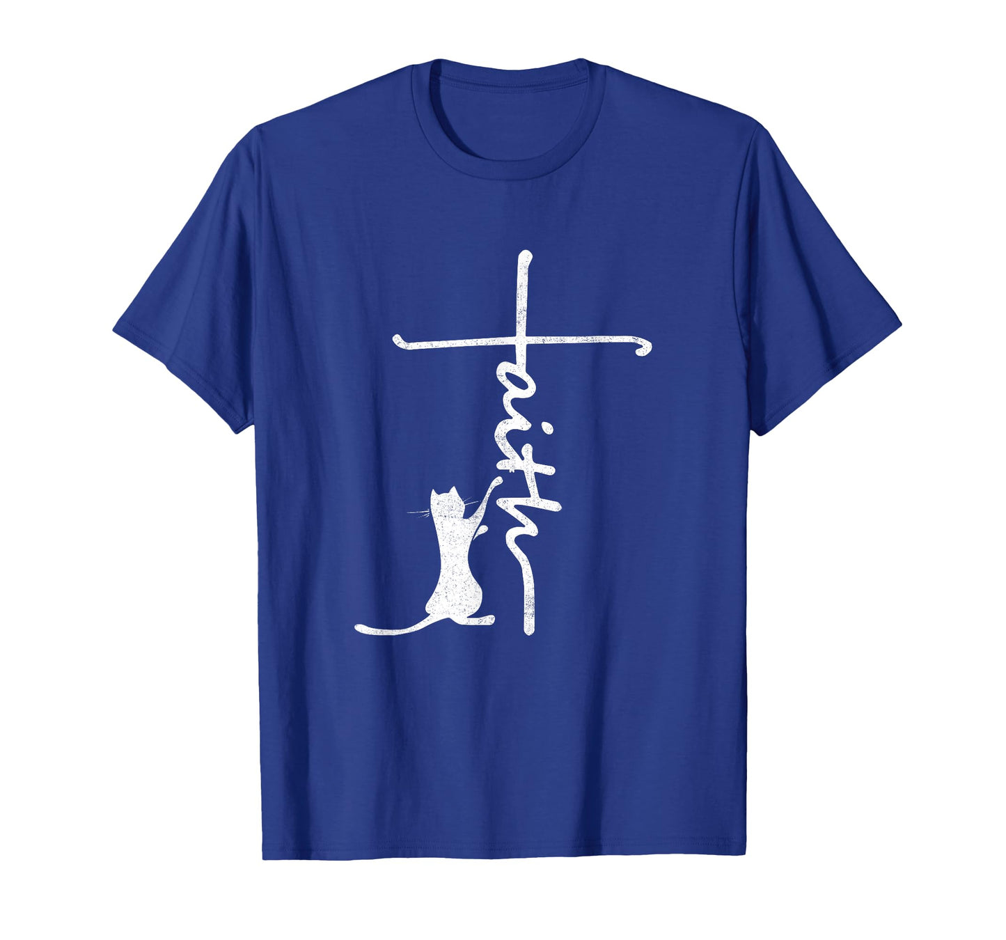Funny cat shirts for women - Faith Cross Quotes Christian T-Shirt