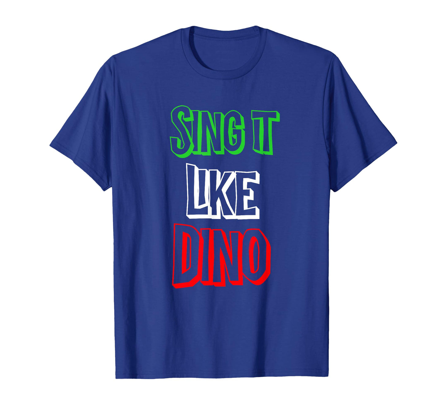 Sing It like Italian Colors Flag Novelty T-Shirt