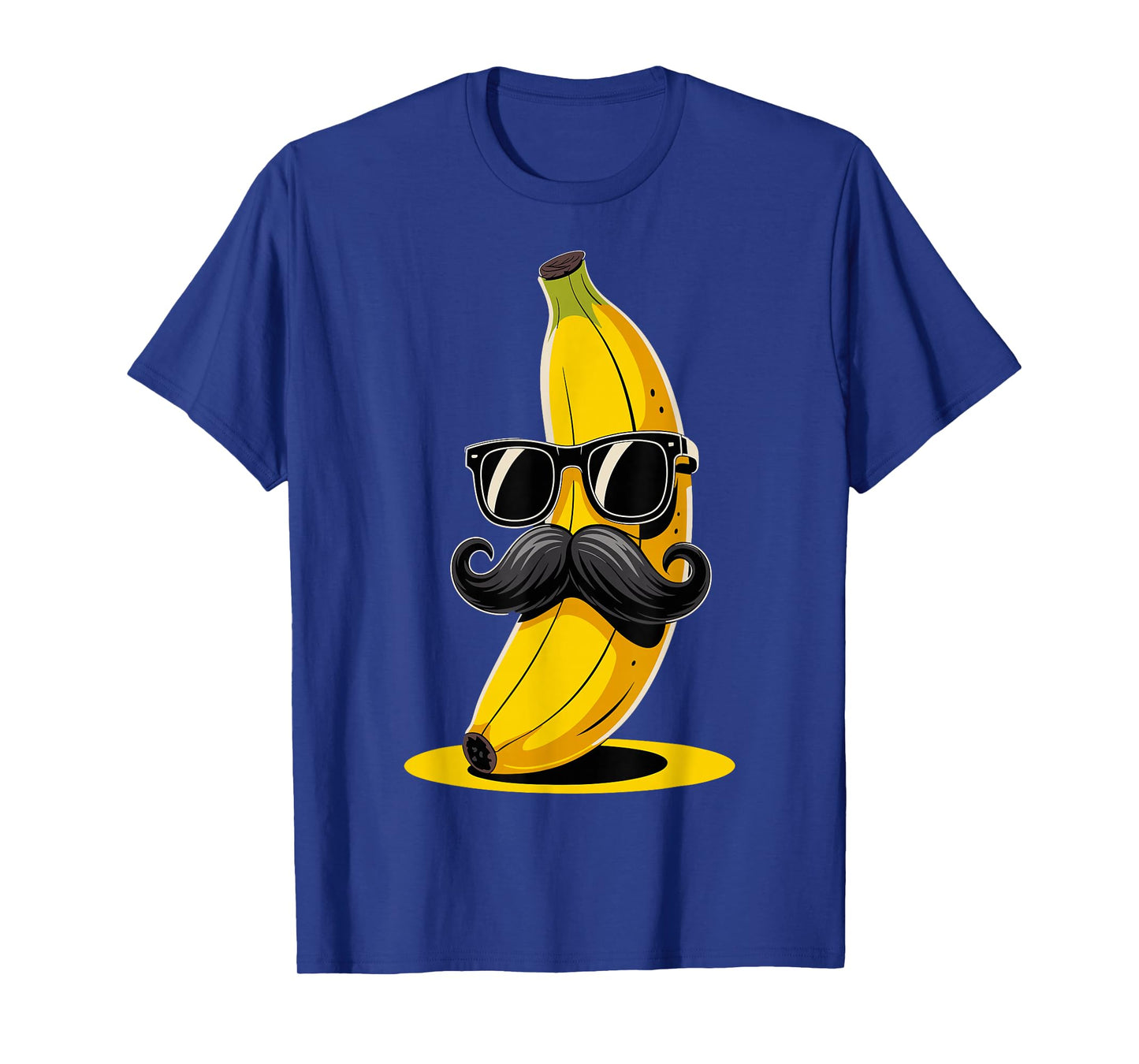 Banana Mustache Sunglasses Face Funny Fruit Cool Banana T-Shirt