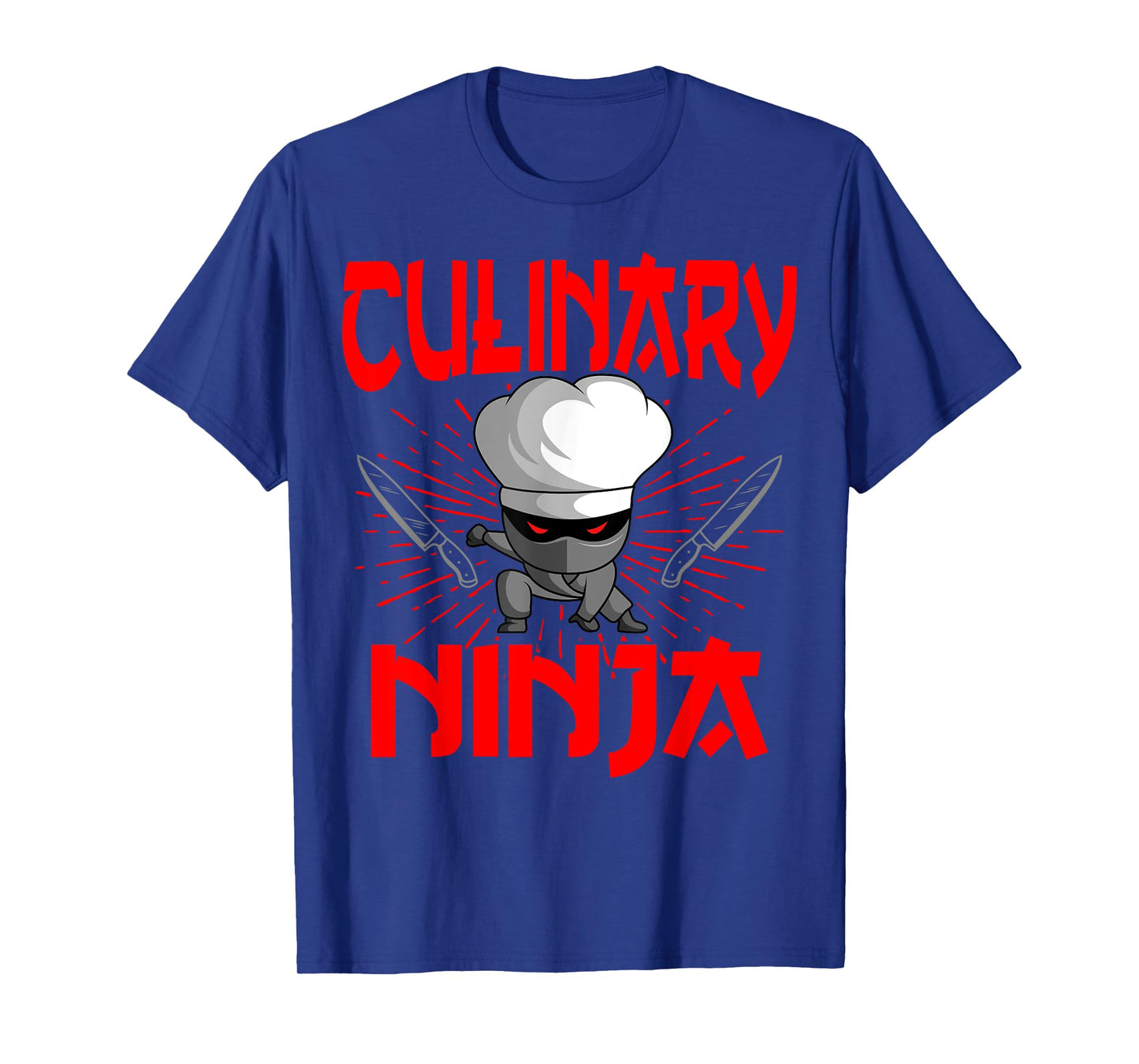 Chef Ninja Cook Kitchen Knife Hat Culinary Sous-Chef Cuisine T-Shirt