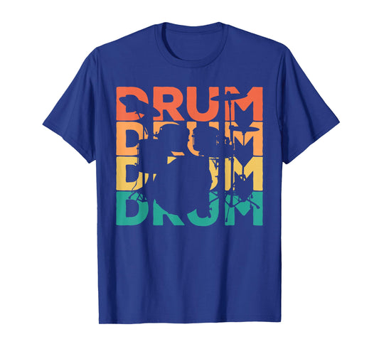 Retro Vintage Drums Gift for Drummers & Drummers T-Shirt