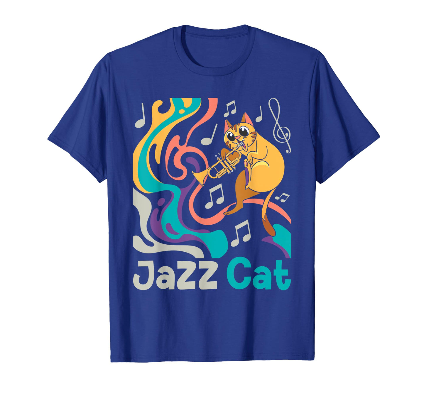 Jazz Cat - Trumpet Lover Trumpeter Marching Band T-Shirt