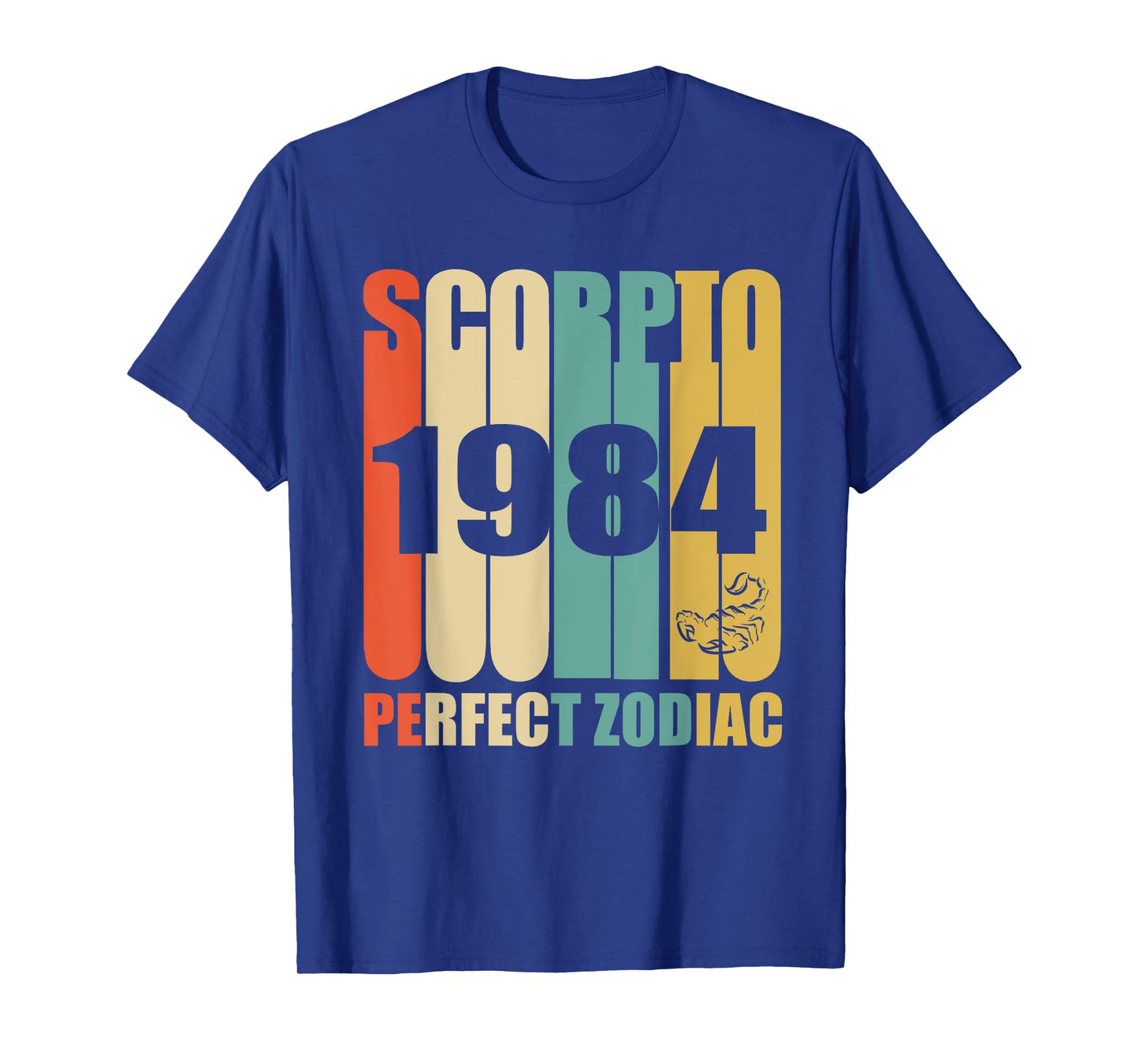 Retro Scorpio 1984 T-Shirt 34 yrs old Bday 34th Birthday Tee