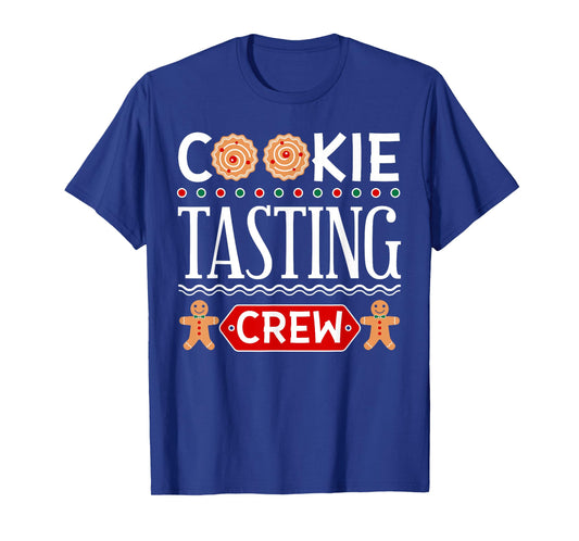 Cookie Tasting Crew Funny Christmas T-shirt for Boys & Girls
