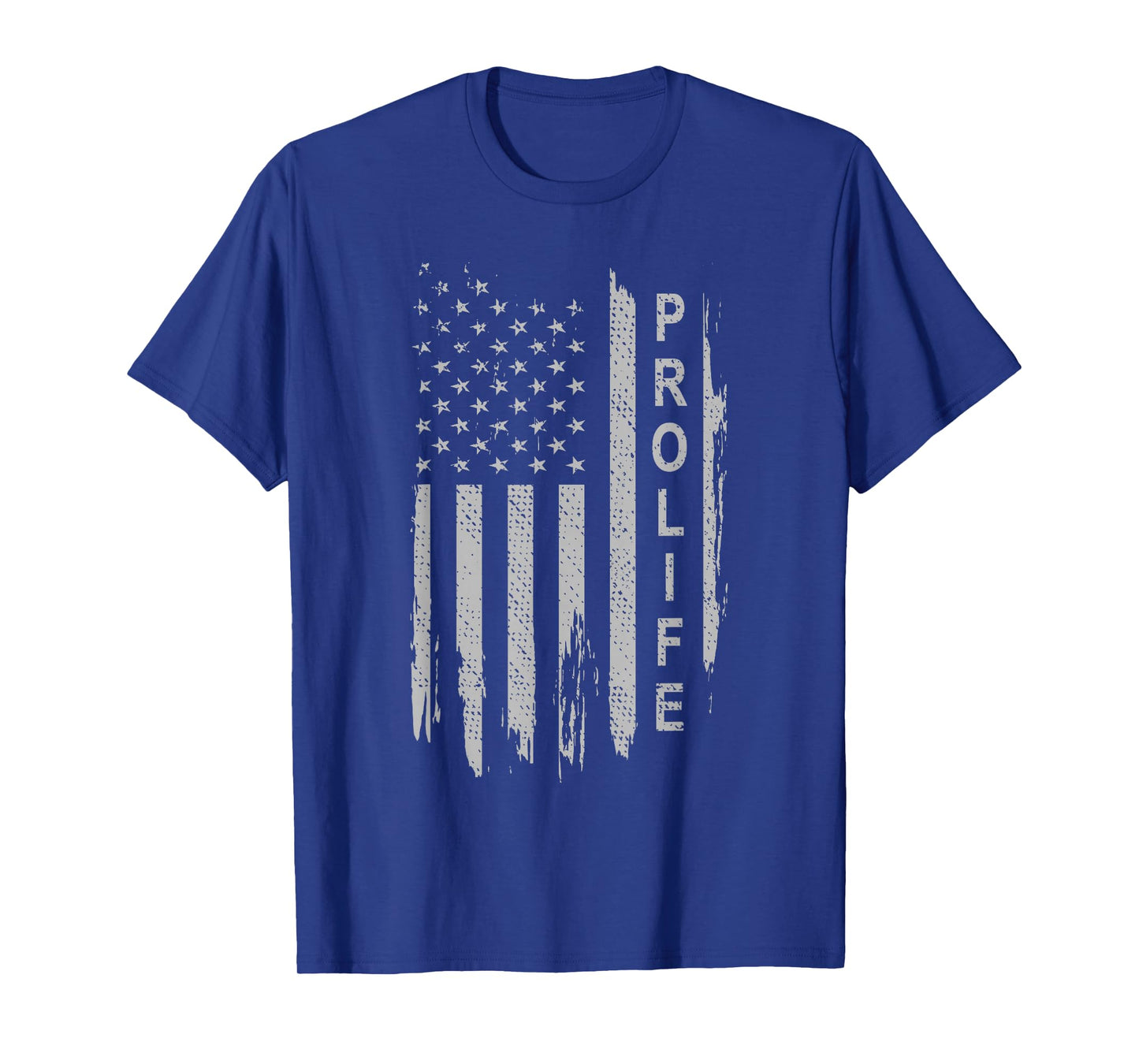 Pro Life on American Flag T-Shirt