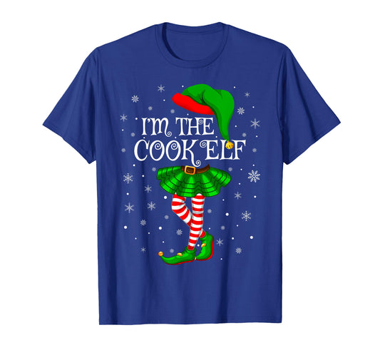 Cook Elf Christmas Matching Family Women Girls Elf T-Shirt