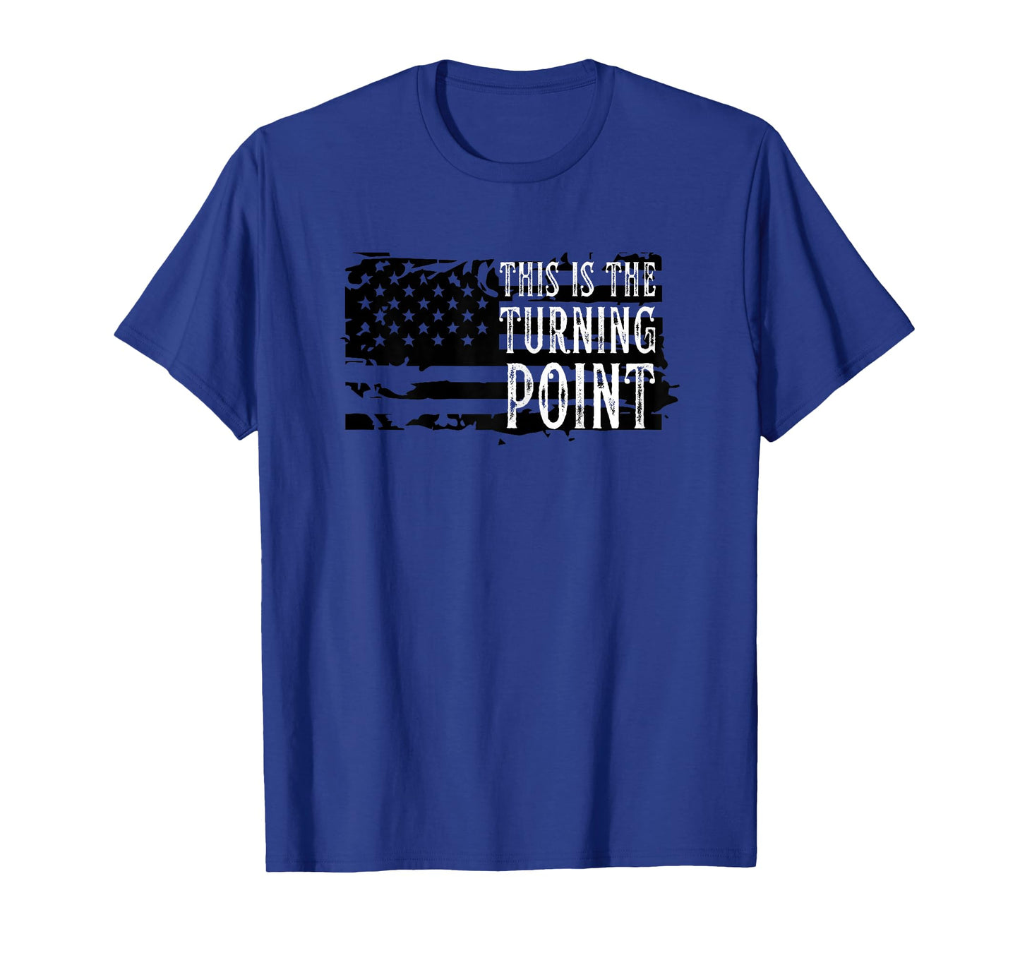 Women Vintage This is The Turning Point Tee USA Flag for T-Shirt