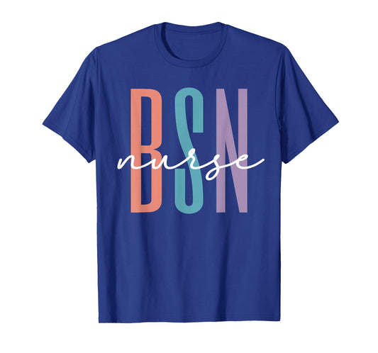 Cute BSN Graduate Registered Nurse Graduation BSN RN Rainbow T-Shirt