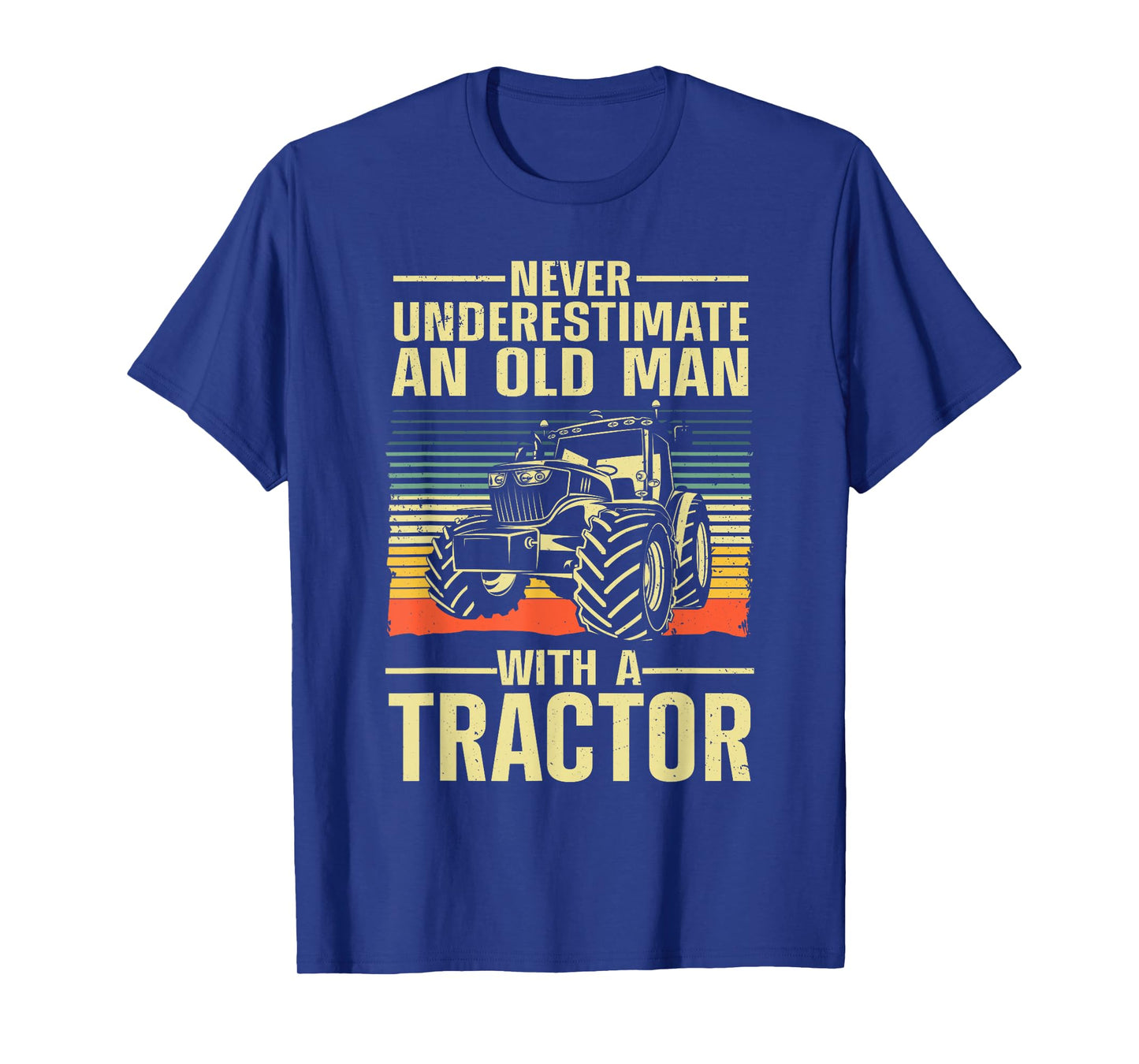 Cool Tractor For Men Dad Grandpa Farmer Driver Farming Truck T-Shirt