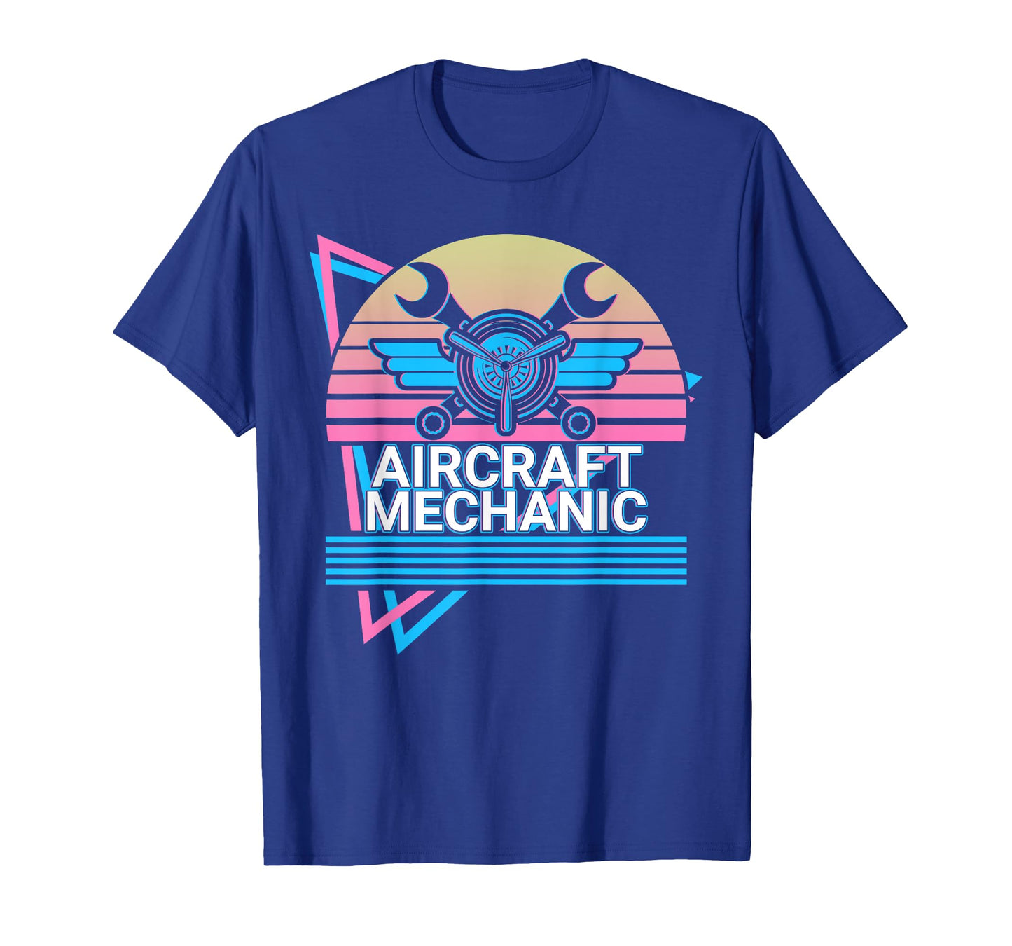 Aircraft Mechanic Aviation Retro T-Shirt