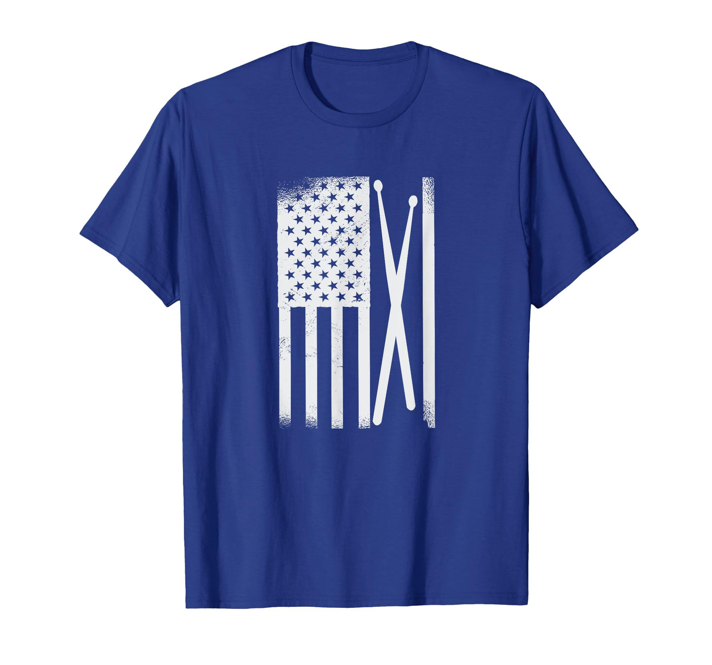 American Flag Drumsticks USA Drummers Vintage Drum Sticks T-Shirt for Women Kids Men