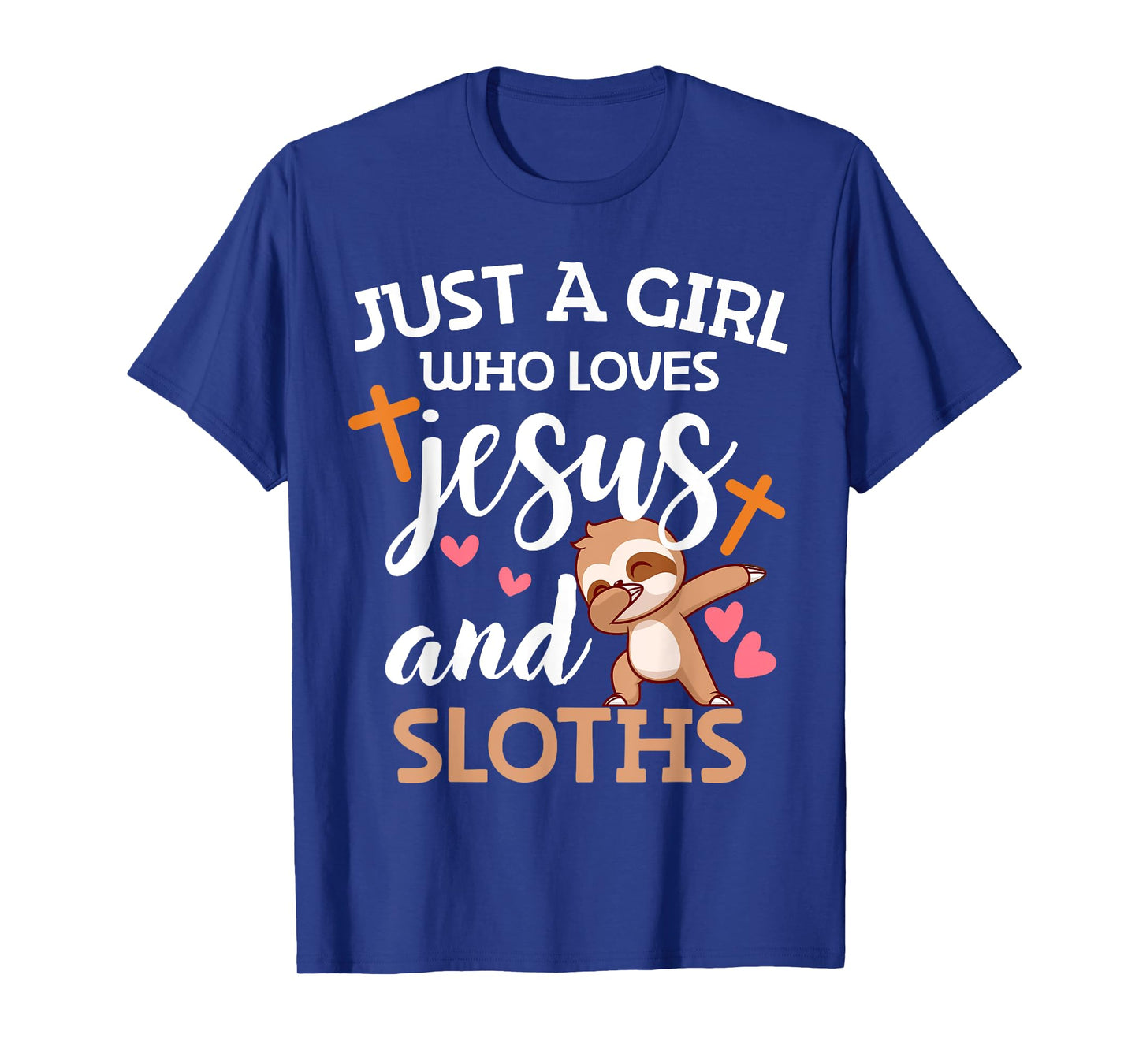 Just A Girl Who Loves Jesus and Sloths Women Animal Lover T-Shirt