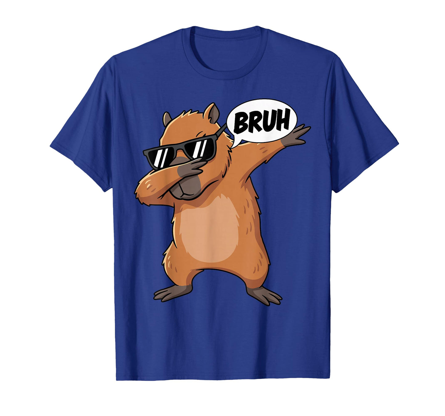 Dabbing Capybara Bruh T-Shirt
