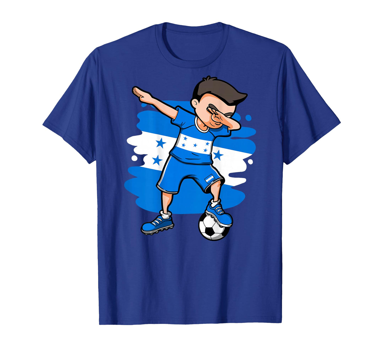 Dabbing Soccer Boy Honduras Jersey Honduran Football Lovers T-Shirt
