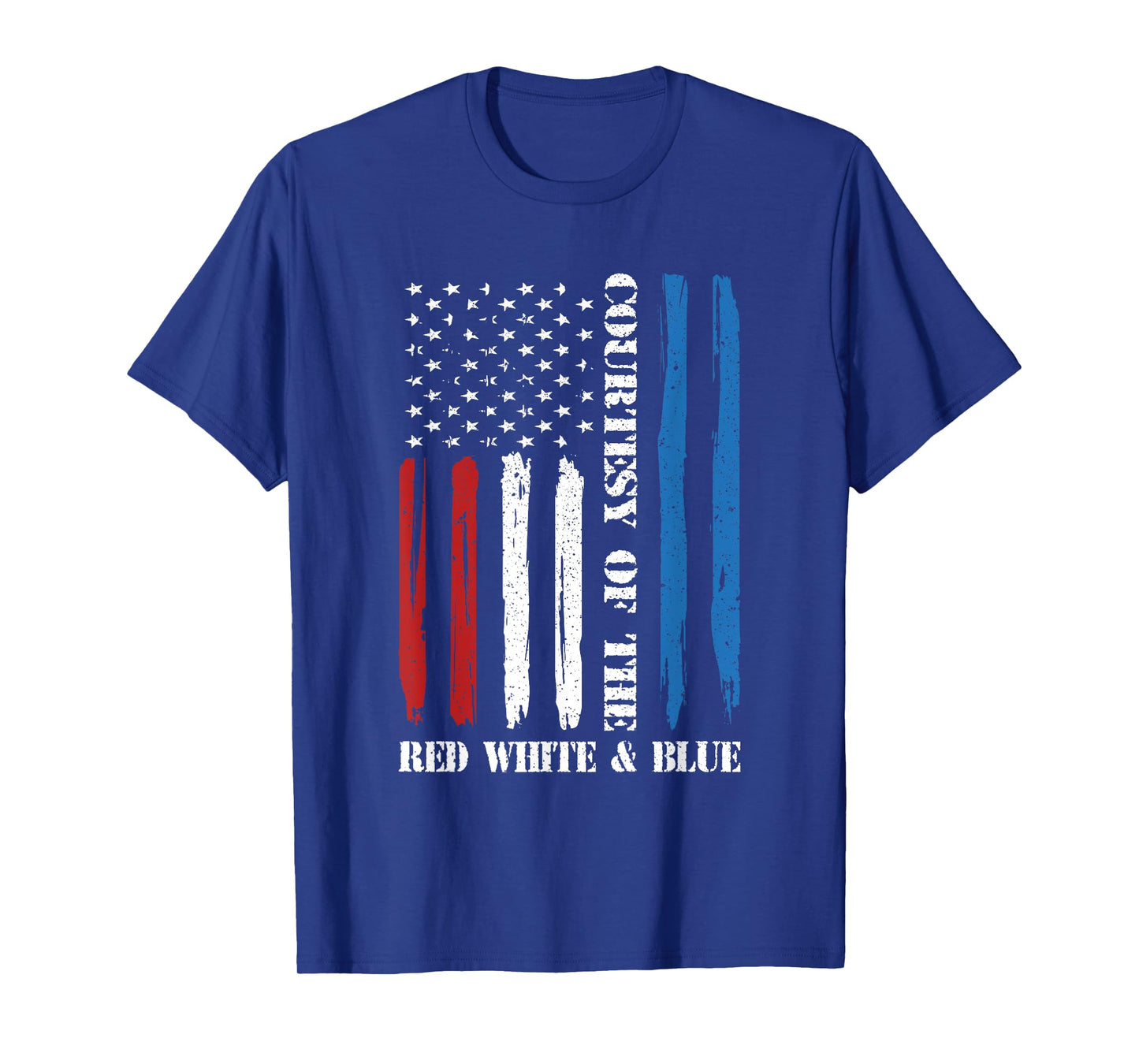 Vintage America Flag Red White Blue Tee T-Shirt