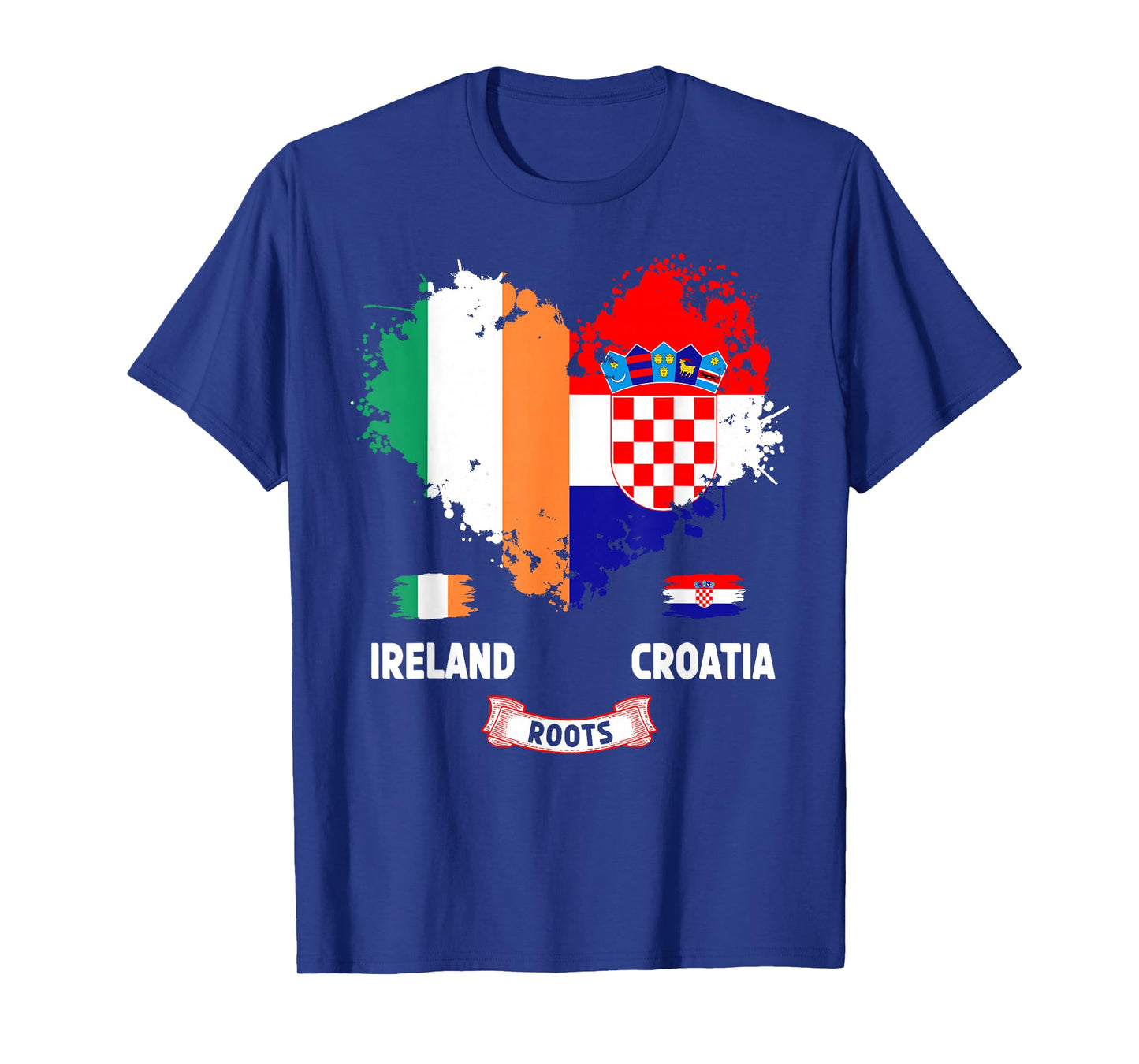 Irish Croatian Flag Idea for Women & Croatian Ireland Roots T-Shirt