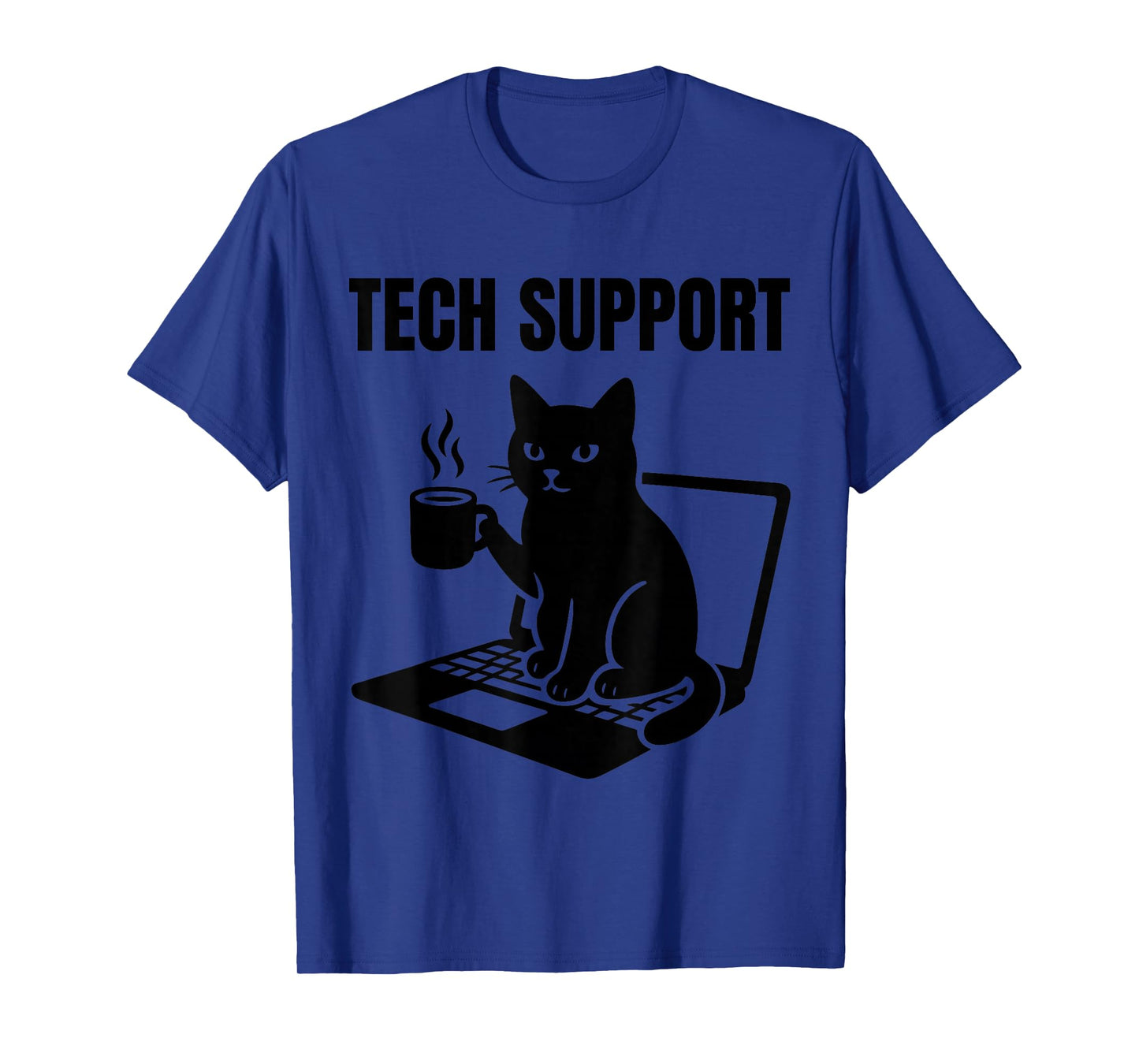 Tech Support Funny Cute Cat Lover T-Shirt