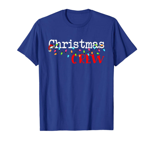 Christmas Crew Xmas Lights Family T-Shirt