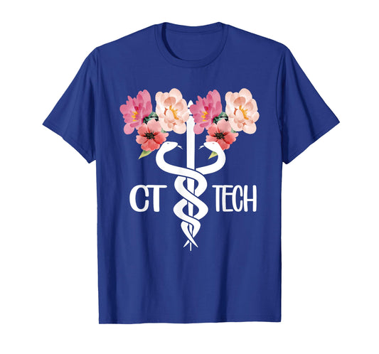 CT Tech Caduceus Computed Tomography Tech T-Shirt