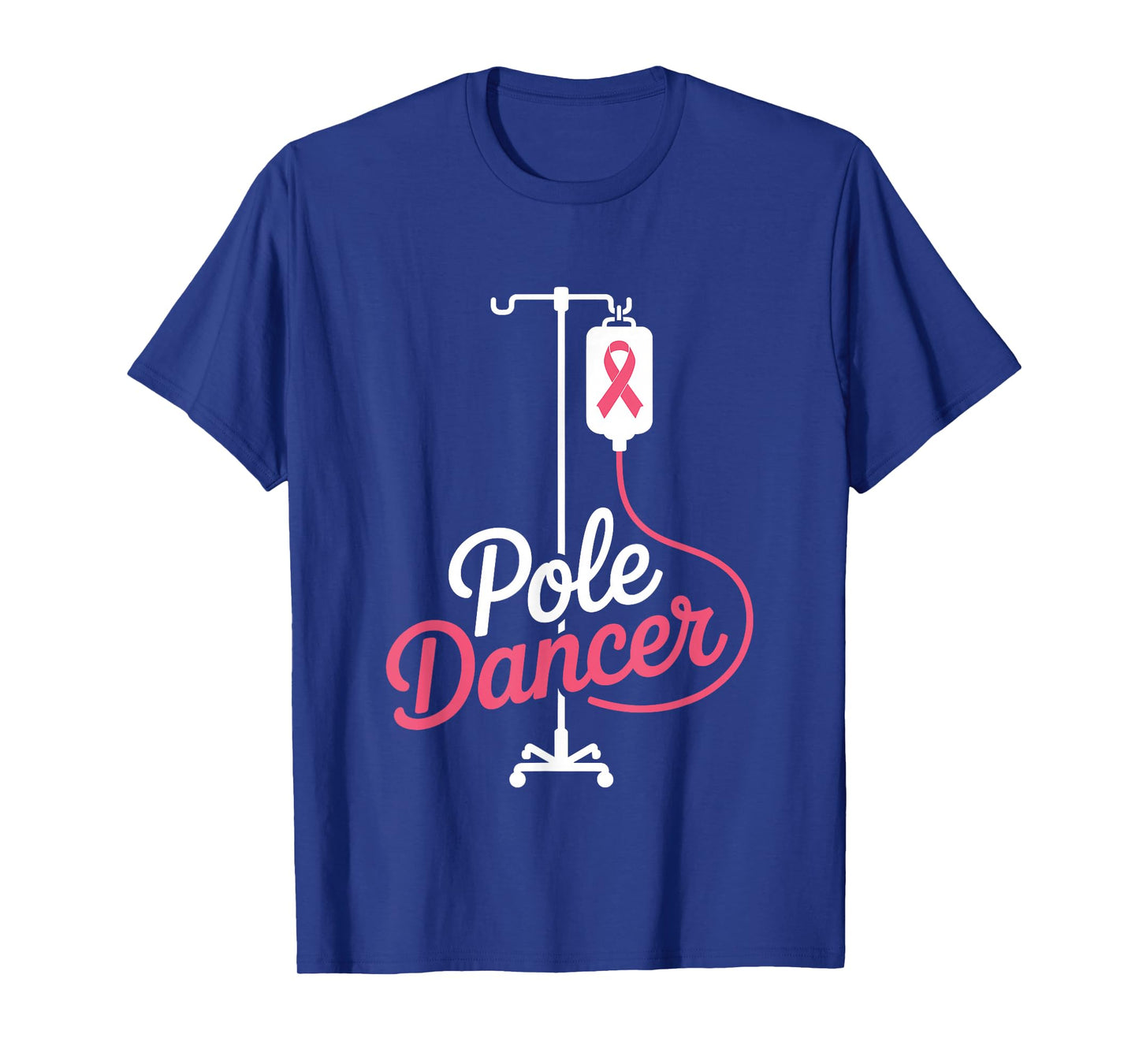 Chemo Day Nurse Nursing Pole Dancer Breast Cancer Fighter T-Shirt