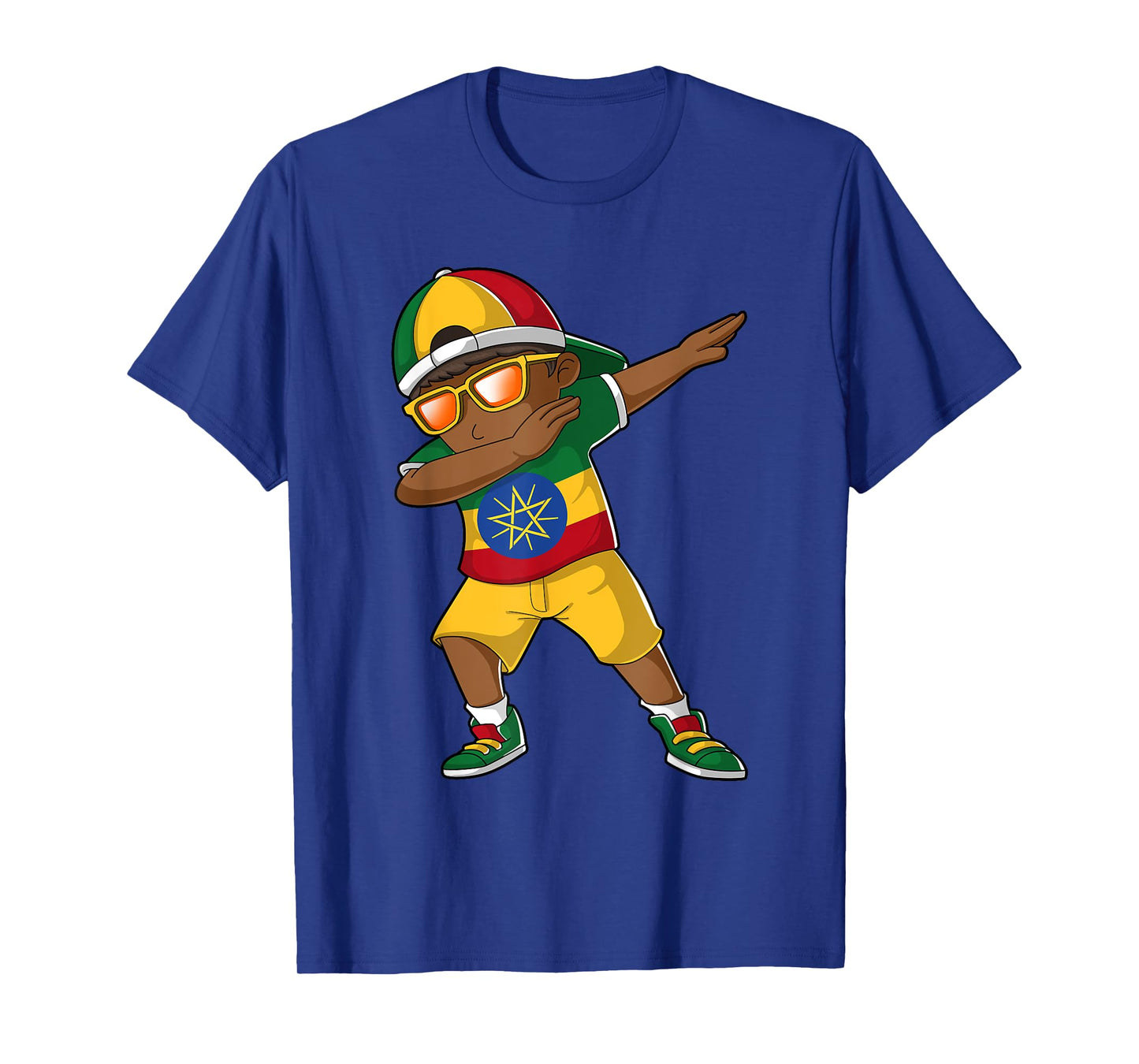Ethiopian Boy Ethiopia Kid Patriotism Roots Heritage T-Shirt