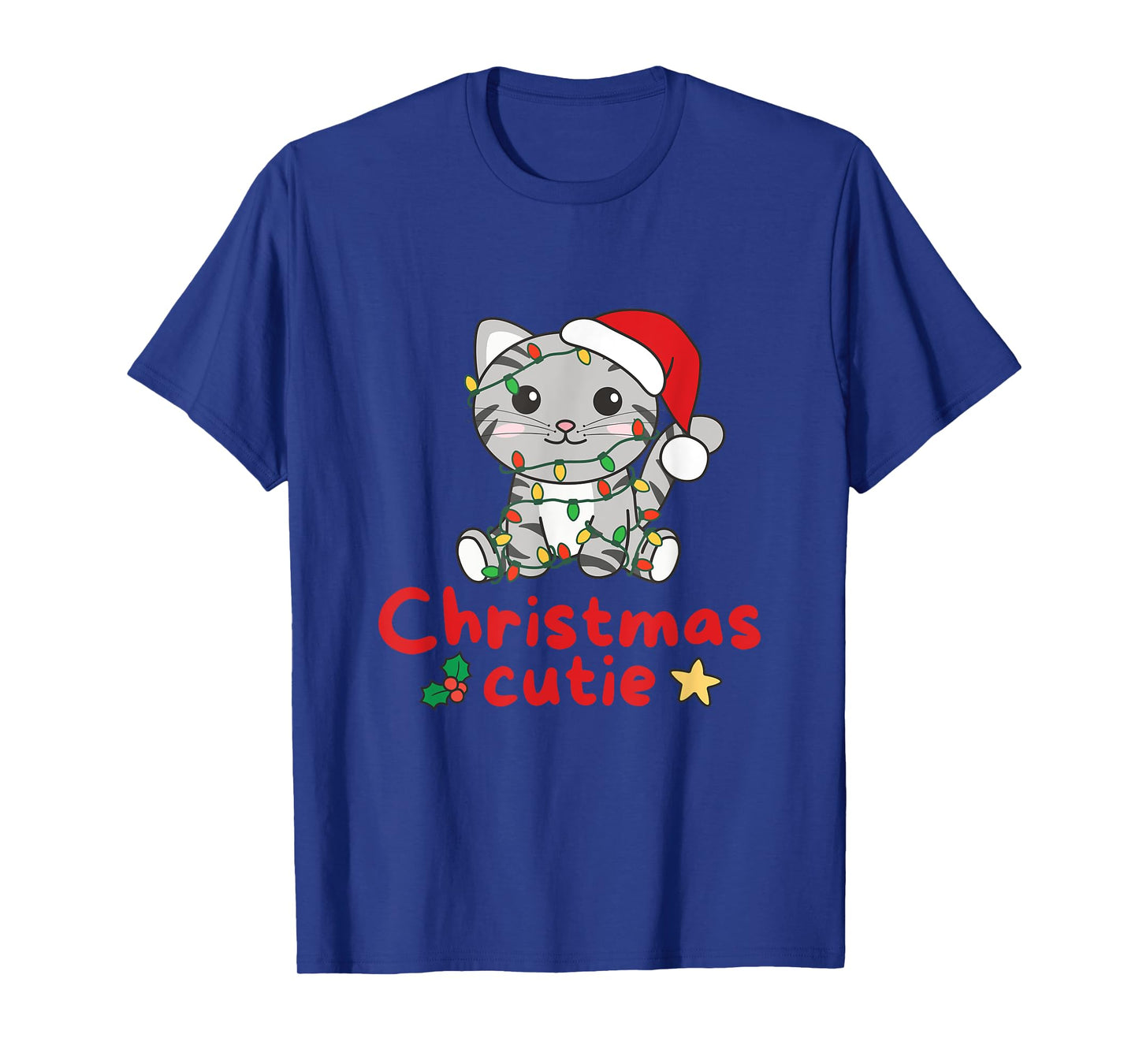 Cat Christmas Cutie Cats Christmas T-Shirt for Men Women Kids
