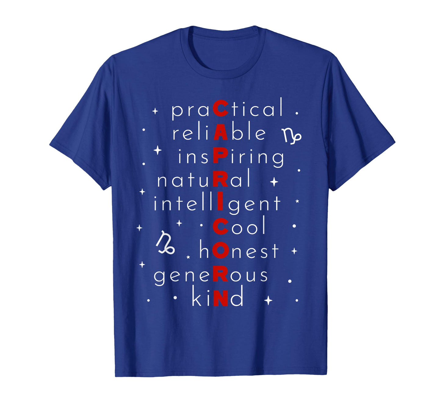 Capricorn Zodiac Sign Men Women Kids Horoscope Birthday T-Shirt