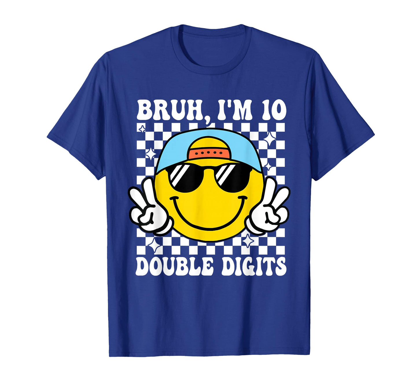 Bruh I'm Double Digits 10 Year Old boy Birthday 10 Birthday T-Shirt