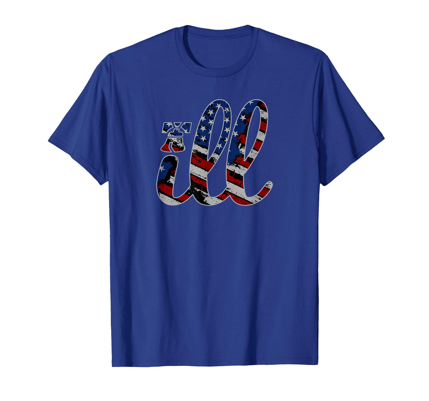 Ill Philadelphia Philly American Flag Grunge Liberty Bell T-Shirt