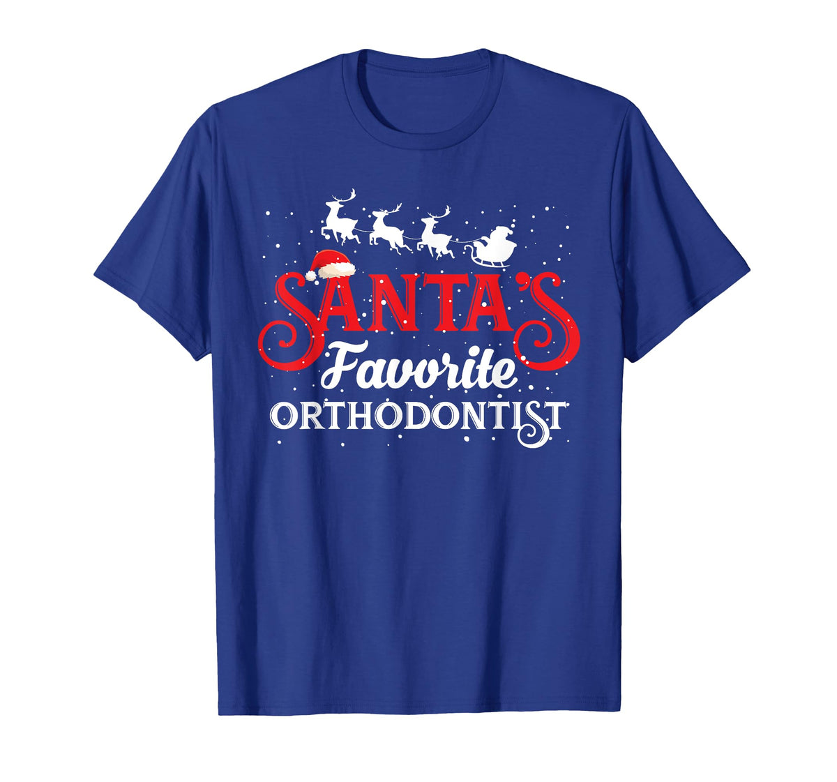 Santa's Favorite Orthodontist Christmas Party T-Shirt