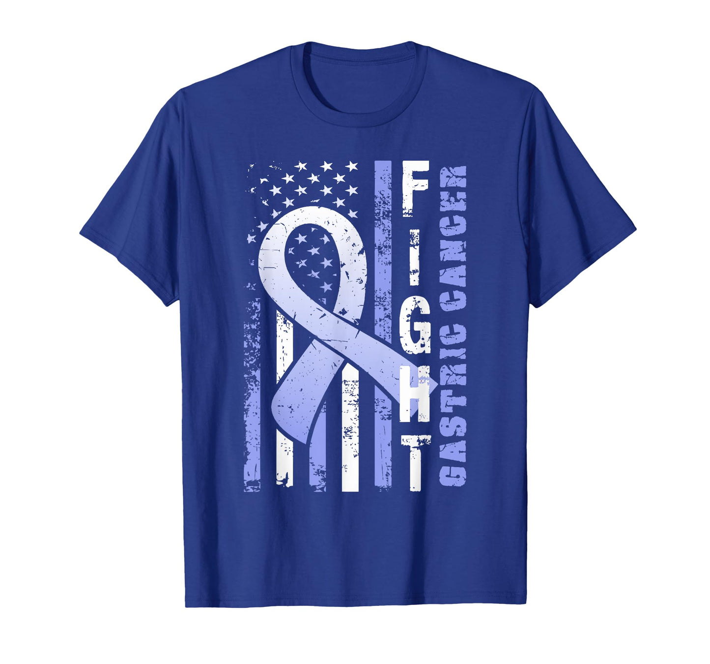 Fight Gastric Cancer - Awareness T Shirt with USA Flag T-Shirt