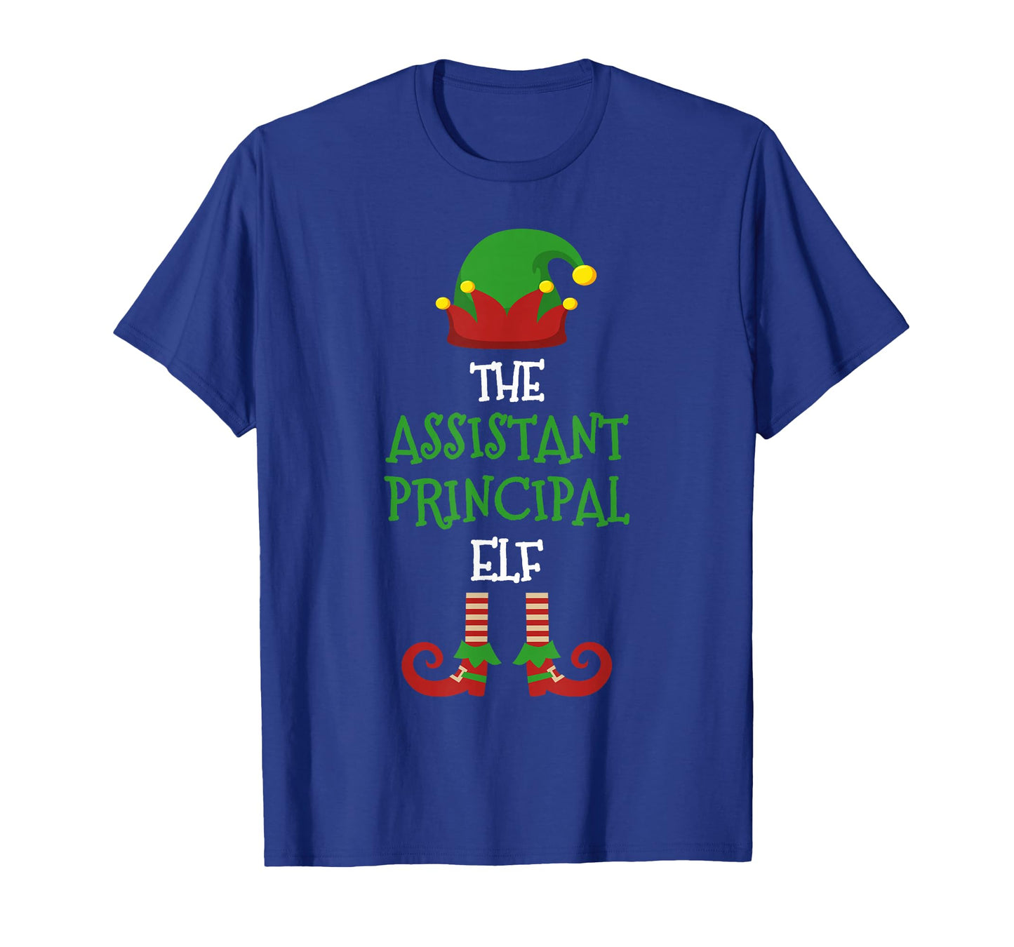 Assistant Principal Elf Matching Pajamas Christmas Teacher T-Shirt