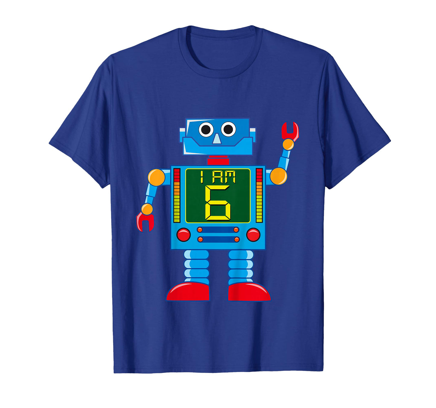 Attention. I am 6 years 6th birthday robot mechanics T-Shirt